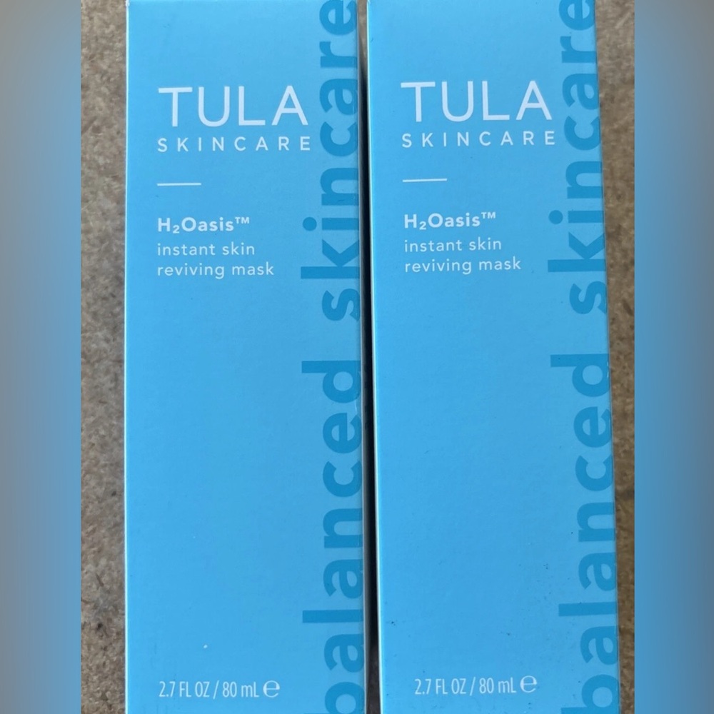 Set of 2 Tula Skincare H2Oasis Instant Reviving Mask - NIB